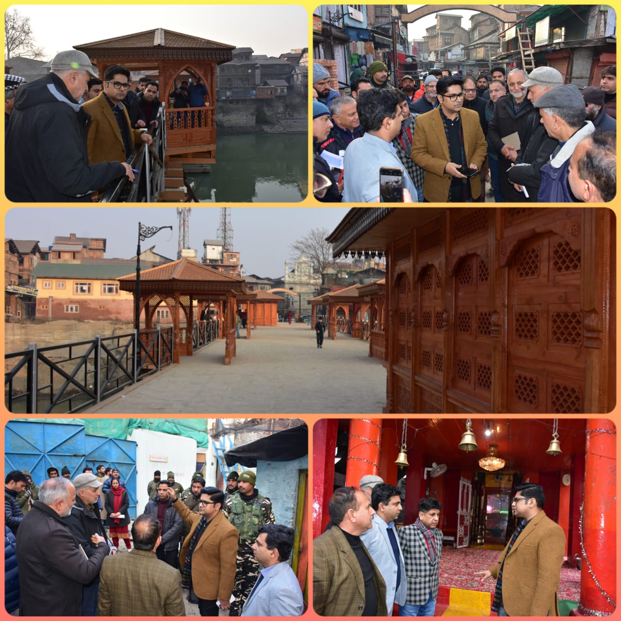 Commissioner SMC tours Downtown areas of Srinagar
