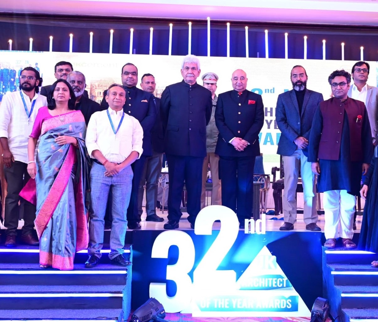 LG felicitates winners of JK Cement’s Architect of the Year Award at Jammu