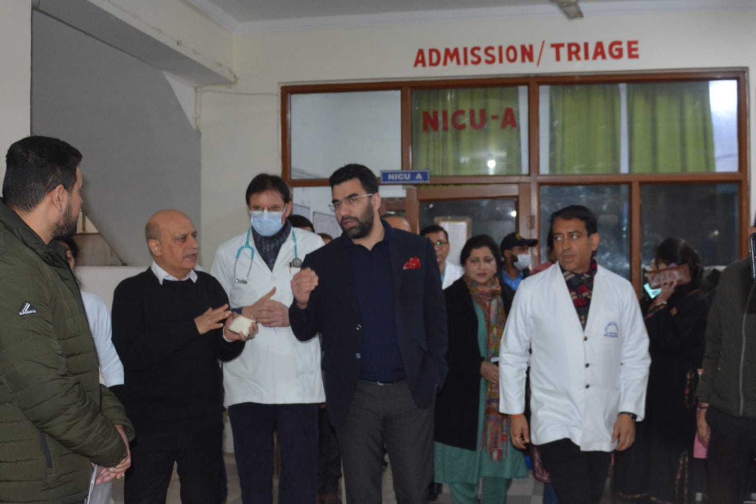 Secretary Health & Medical Education makes surprise inspection at SMGS Hospital