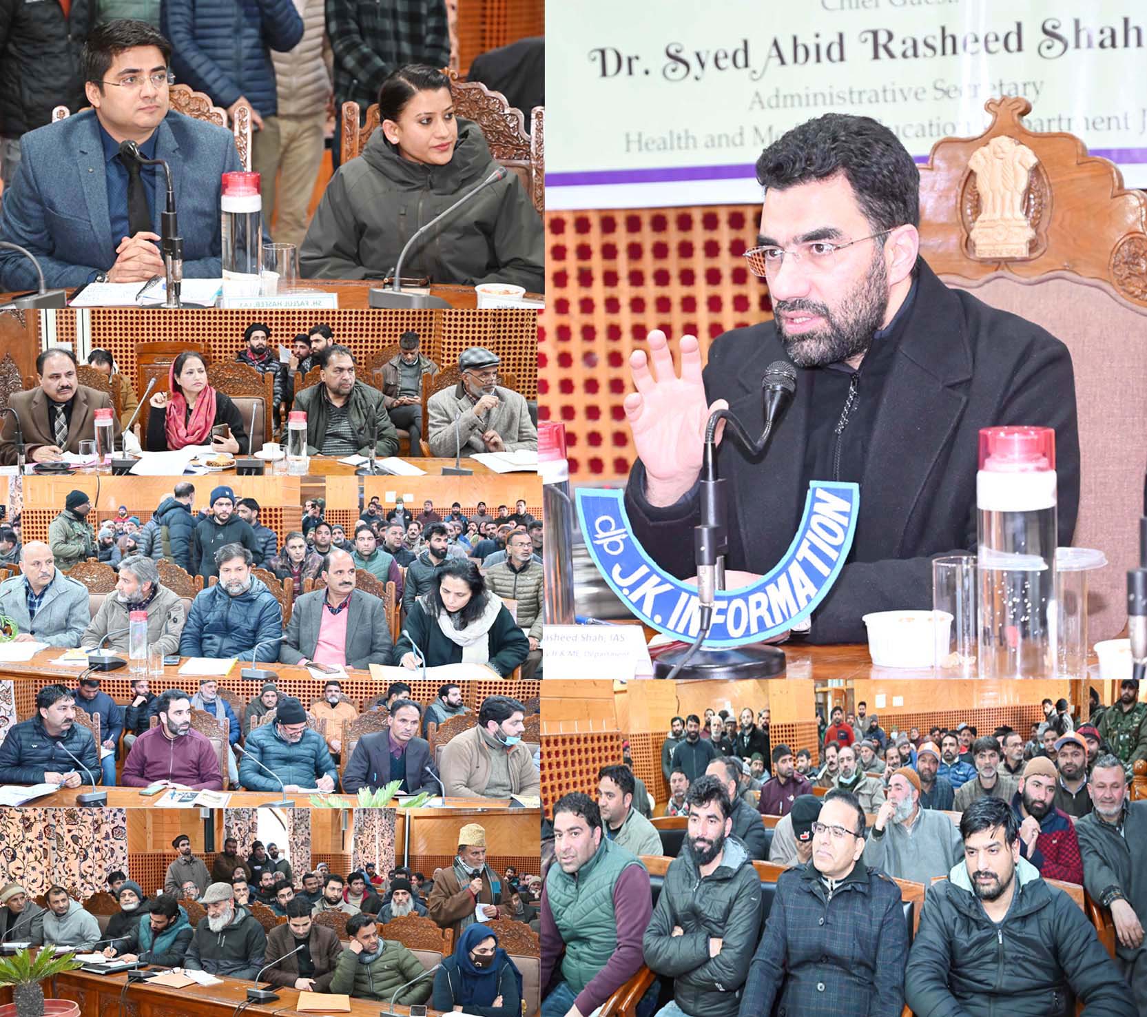 Secretary Health chairs public darbar at Shopian