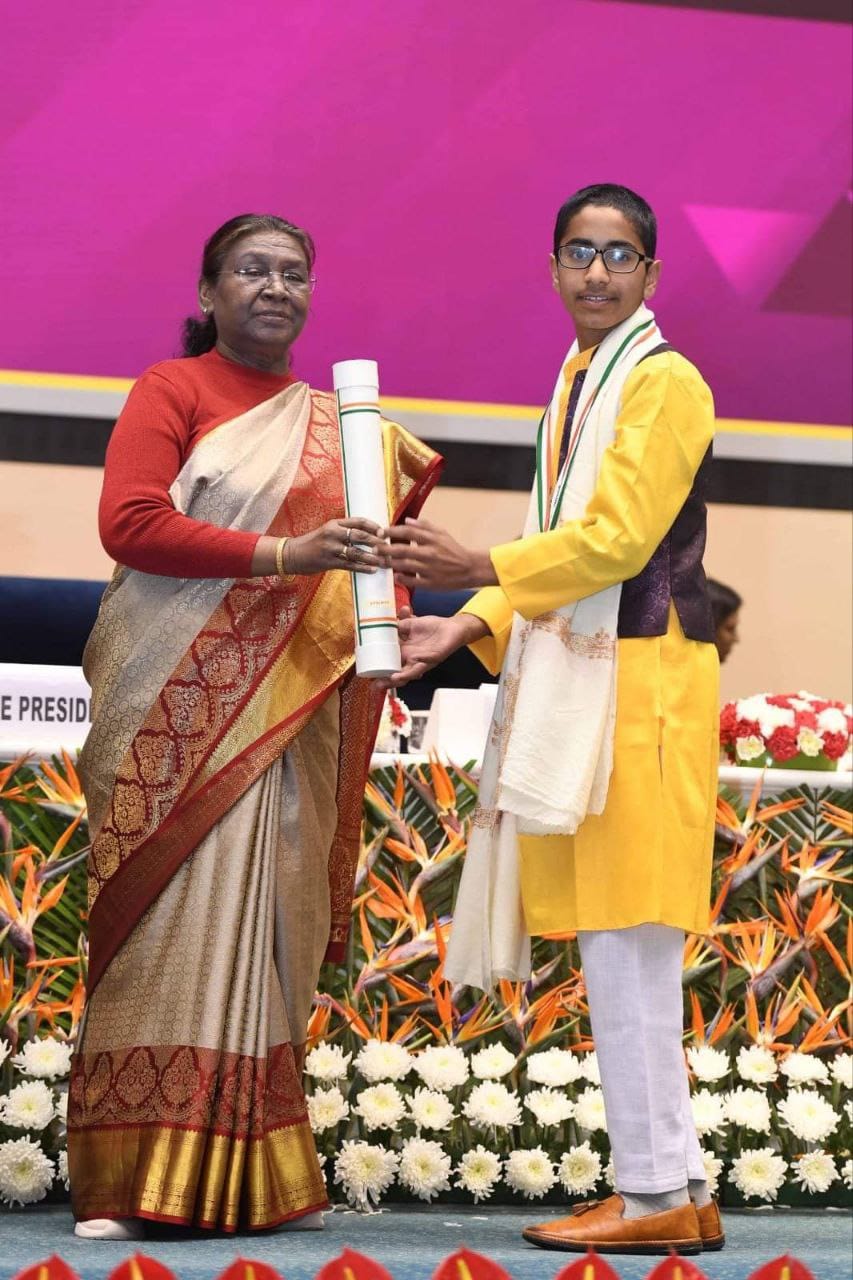 13-year-old Rabab Prodigy from Baramulla receives Pradhan Mantri Bal Puraskar Award