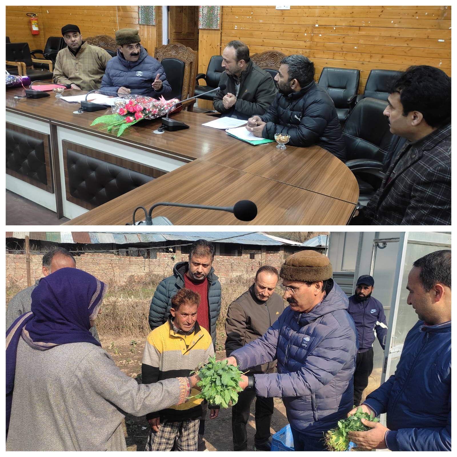 Director Agriculture tours Bandipora, Ganderbal & Srinagar districts