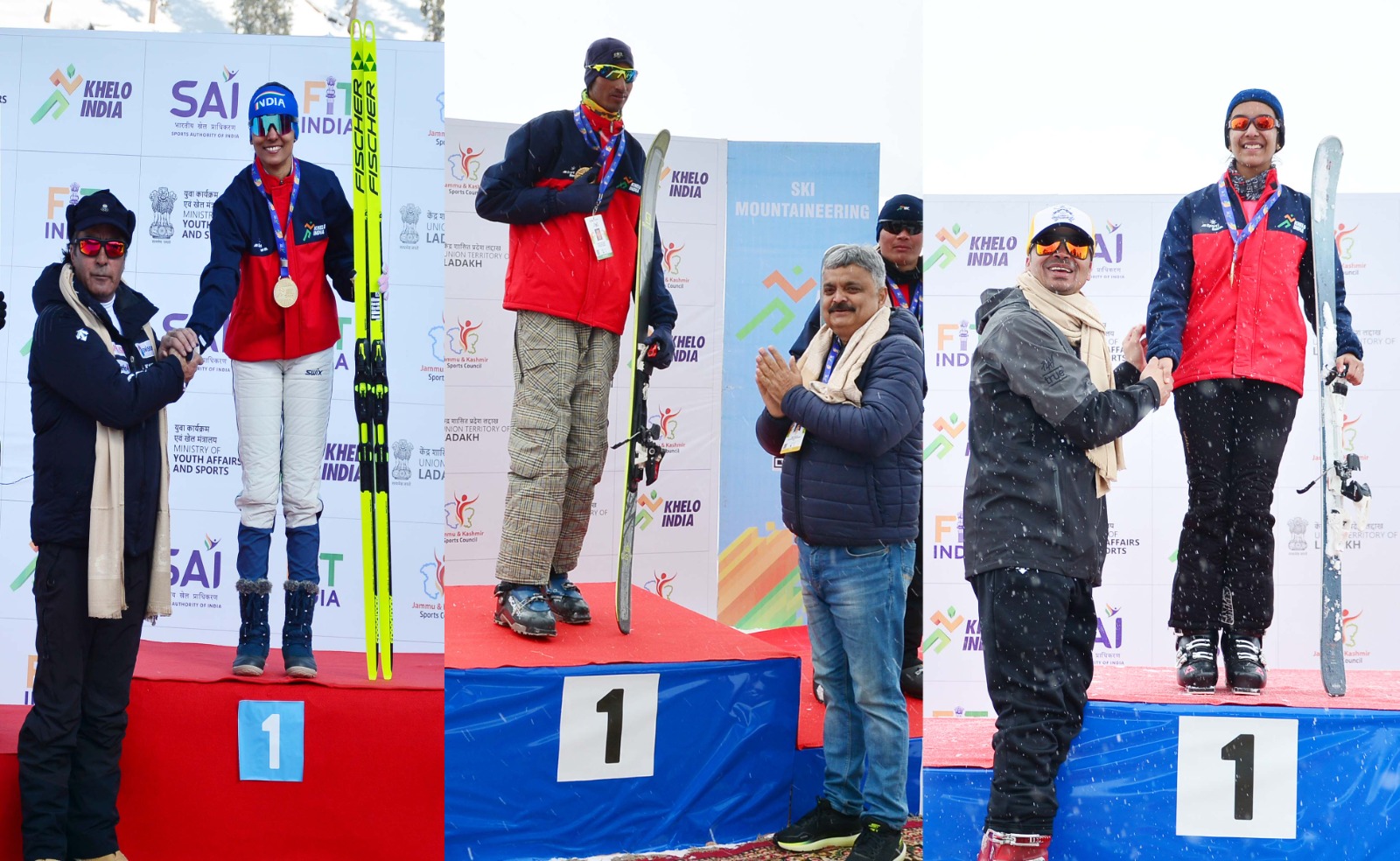 4th Edition of Khelo India Winter Games Day 04: J&K wins four medals; Shahid, Viqar, Sobia, and Gousia clinch titles in different disciplines