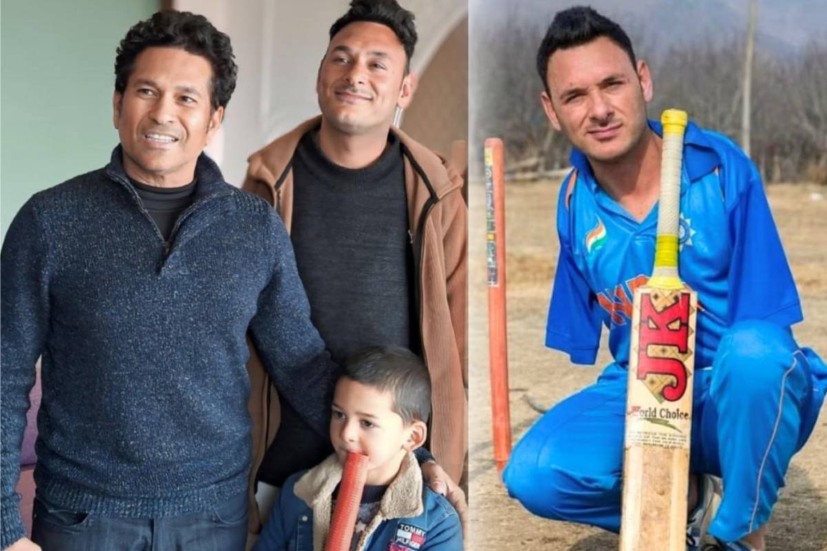 Tendulkar meets J&K para cricket team captain