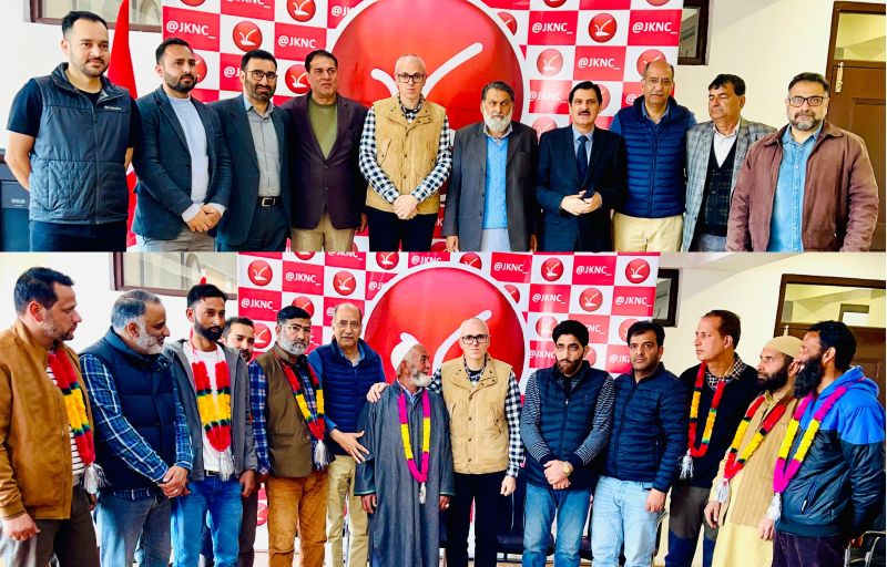 Omar welcomes political activists from Pulwama into party fold