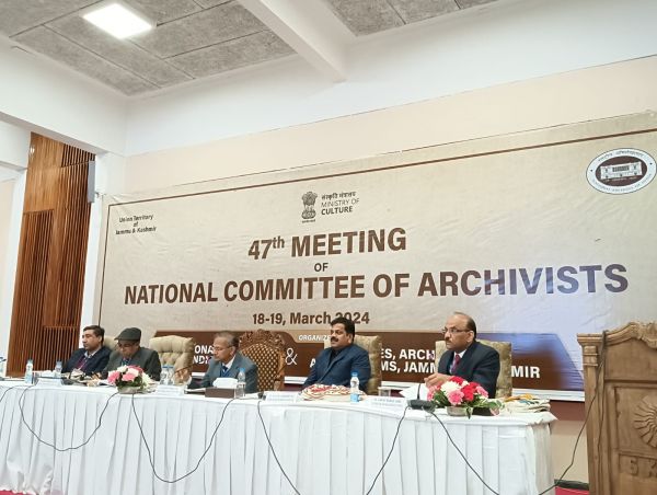 47th Meeting of National Committee of Archivists held in Srinagar