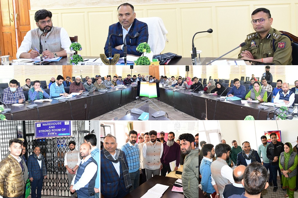 CEO reviews preparations for Parliamentary Polls at Ganderbal