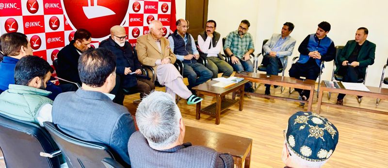 Dr Farooq chairs meeting of Party’s North Zone Functionaries