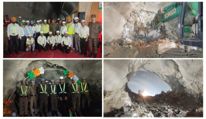 BRO breaks through 2.79-km Sungal tunnel along Jammu-Poonch highway