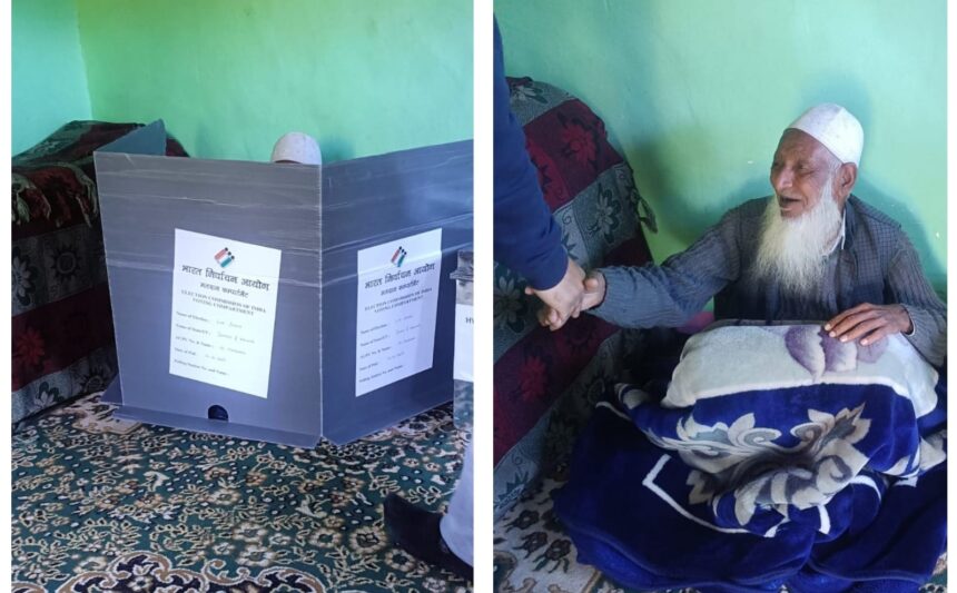 Home Voting: Over 94% Elderly, PwD Voters avail Home Voting facility at Kupwara