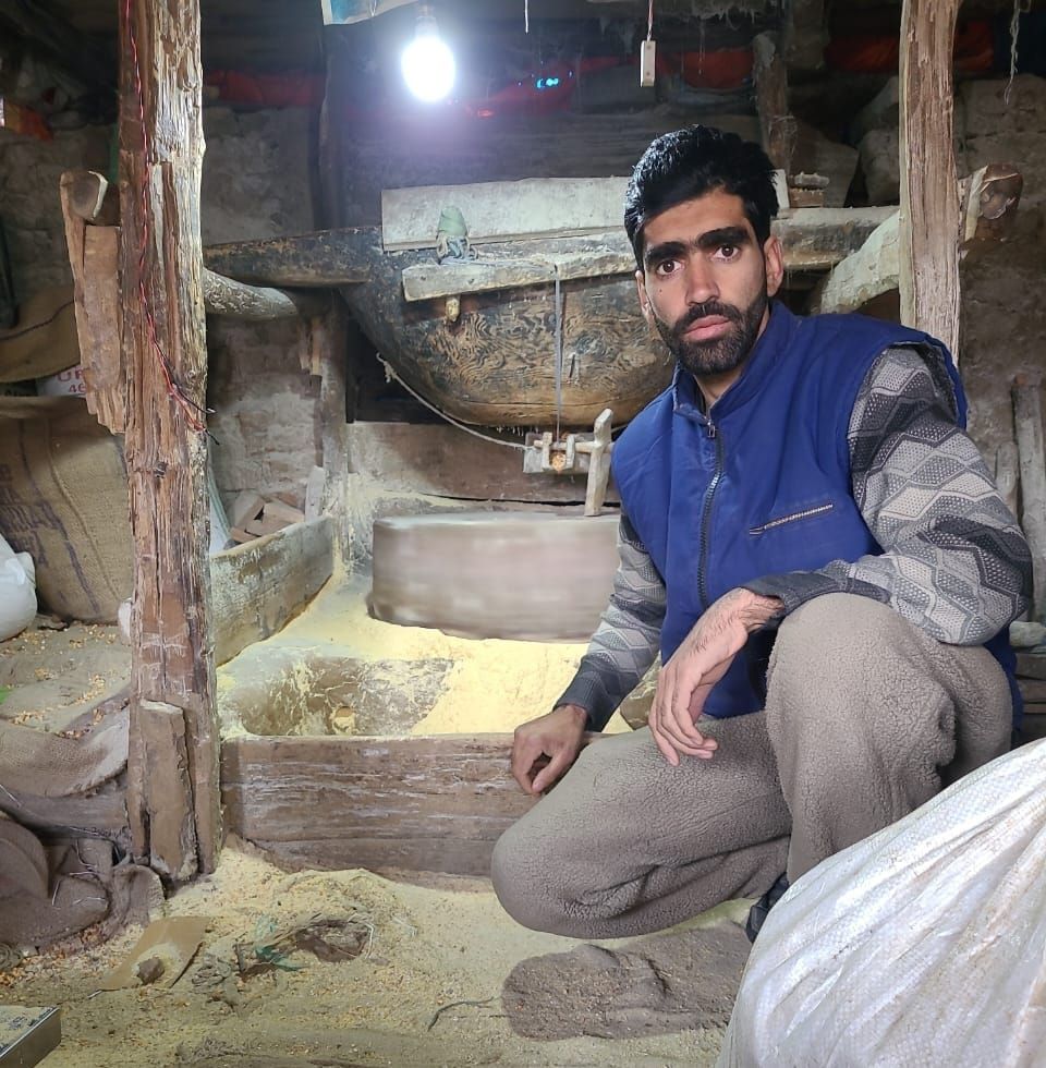 Kulgam resident sustains family legacy with centuries-old water mill
