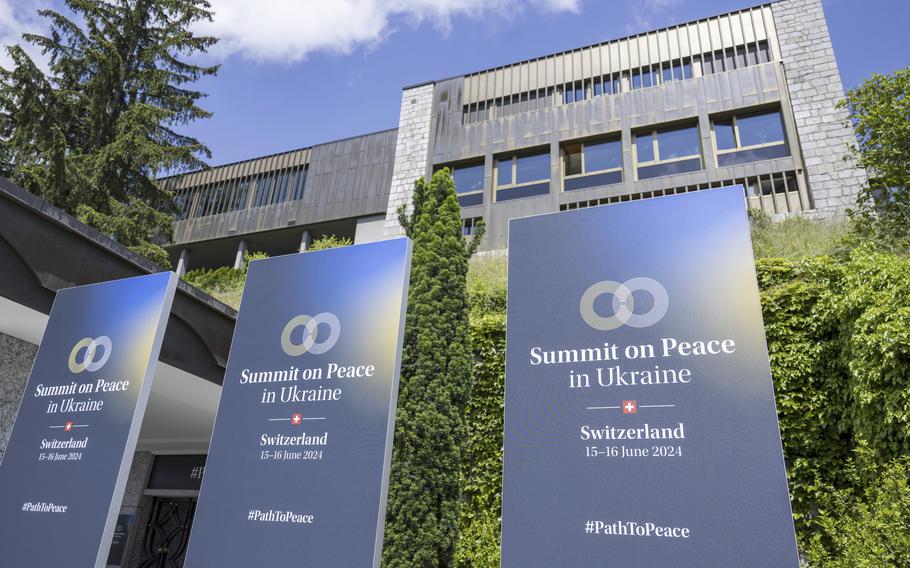 A peace summit for Ukraine opens in Switzerland, but Russia won’t be taking part