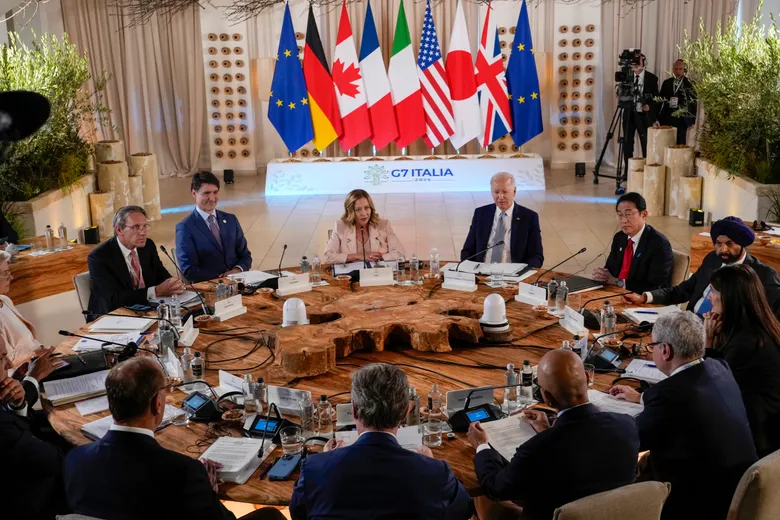 G7 leaders tackle the issue of migration on the second day of their summit in Italy