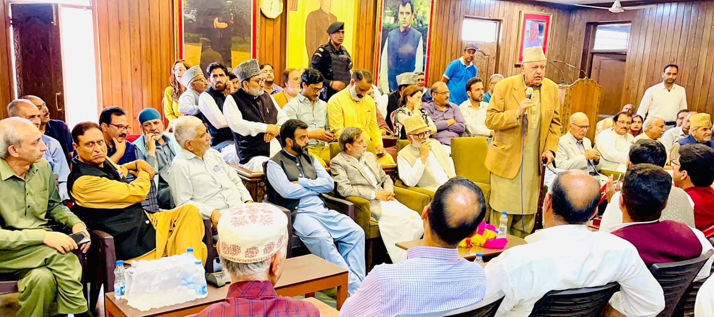 Dr Farooq presides over congratulatory meeting at Nawa-e-Subha
