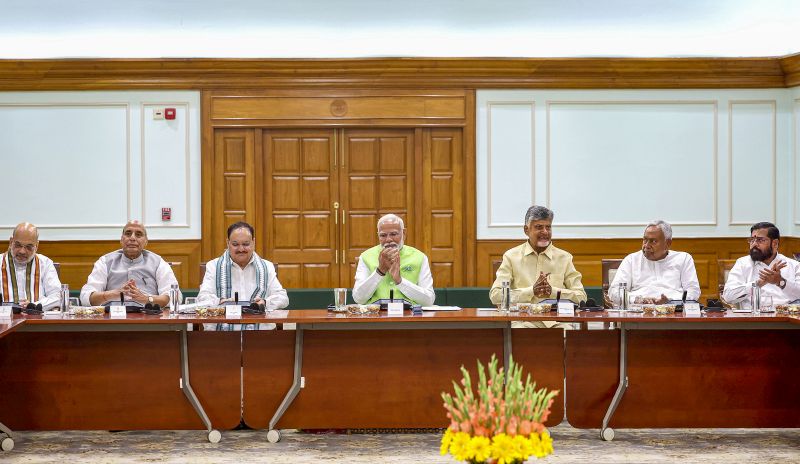 NDA elects PM Modi its leader, passes resolution lauding him