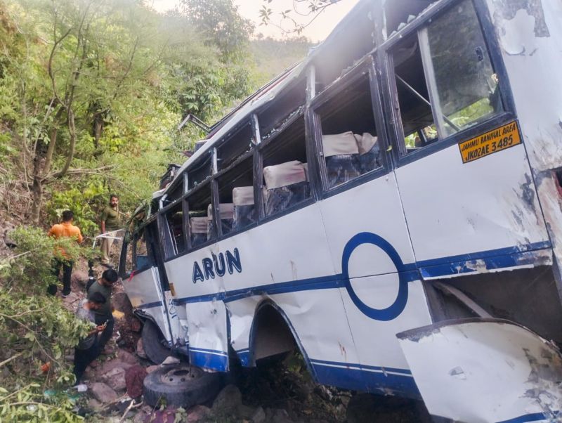 9 killed, 33 injured as bus with pilgrims plunges into gorge after terror attack in Reasi: Police