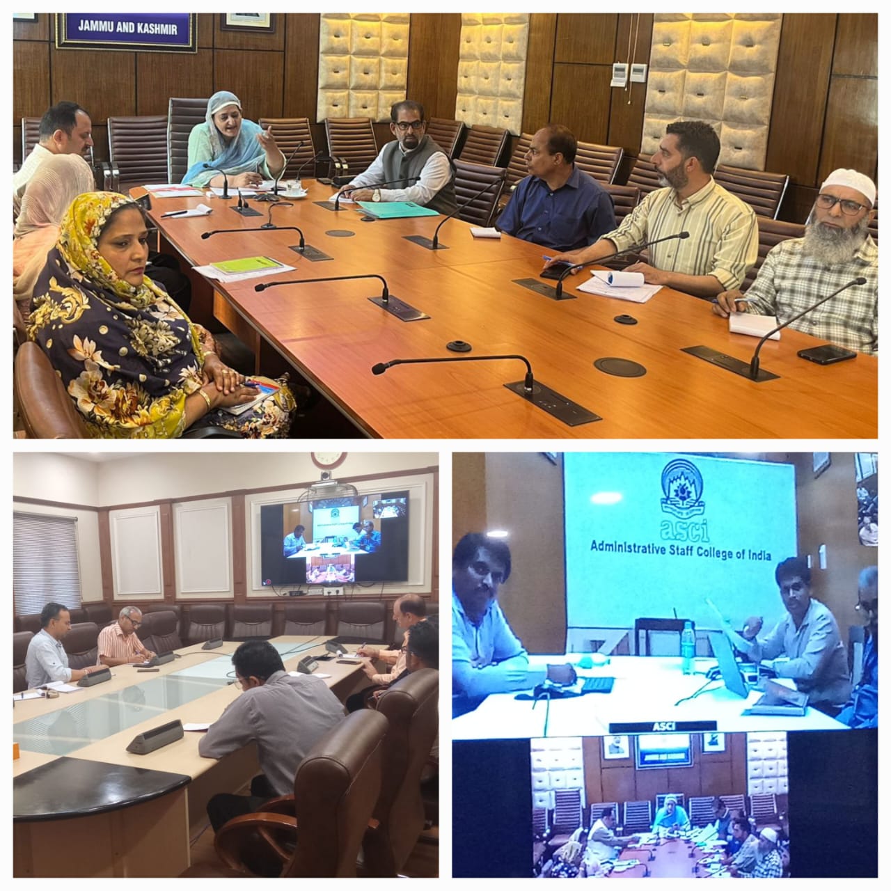 Secy ARI & Trainings Deptt, ASCI Hyderabad representatives discuss measures for improving public service delivery in J&K