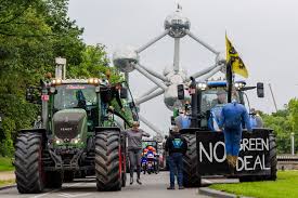 Tractors rumble in streets again ahead of EU polls