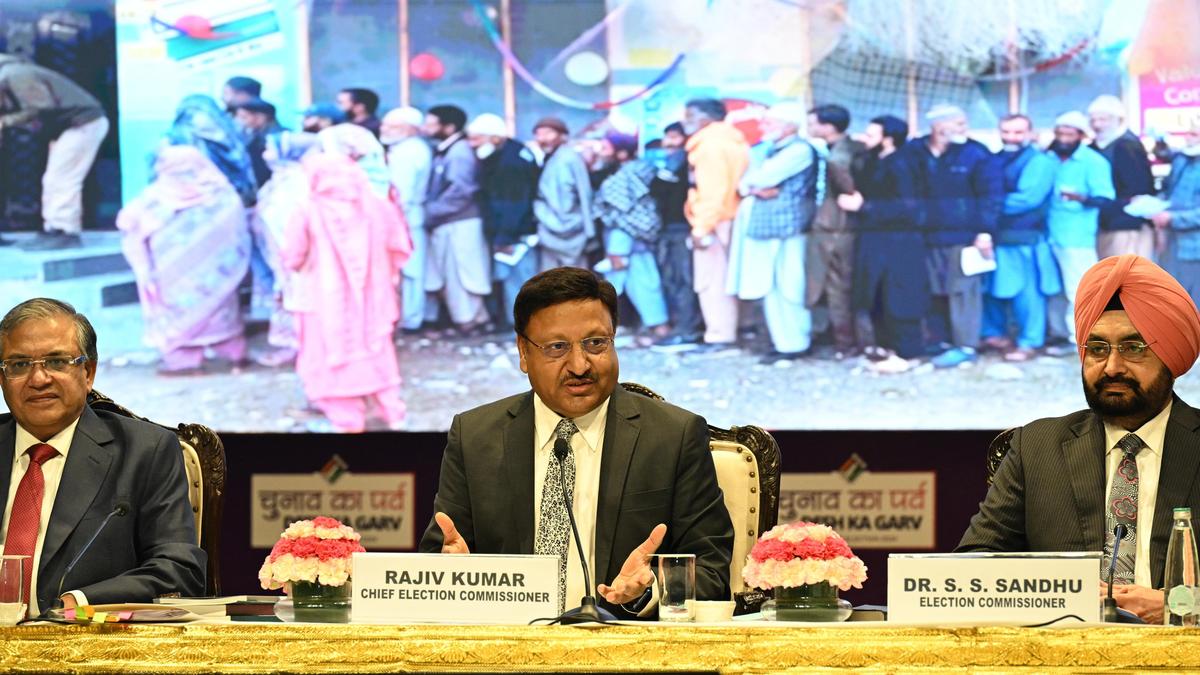 Will start process of holding assembly polls in J&K very soon: CEC Rajiv Kumar