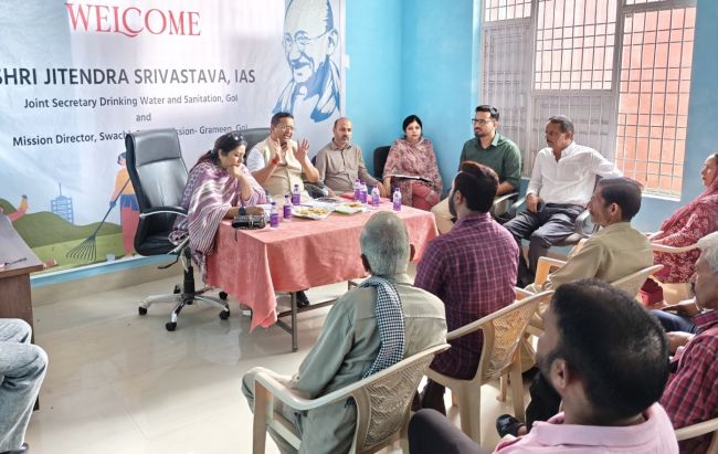 Union Joint Secretary visits Udhampur, Reasi; reviews sanitation initiatives under SBM-G