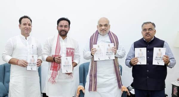 Amit Shah releases Tarun Chugh’s book ‘Modi’s Governance Triumph: Reshaping India’s Path to Prosperity’
