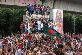 Bangladesh protesters storm Hasina’s official residence after her departure as PM