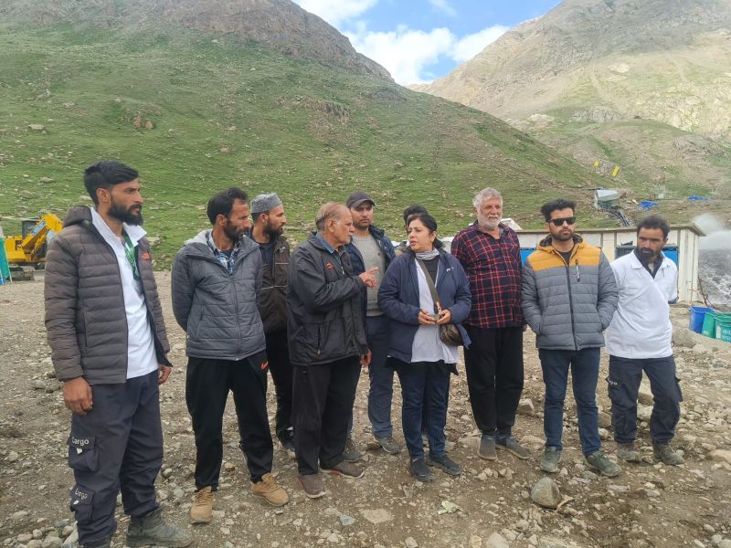 SANJY-2024: DG Rural Sanitation reviews sanitation facilities at Poshpathri, Panjtarni, MG Top