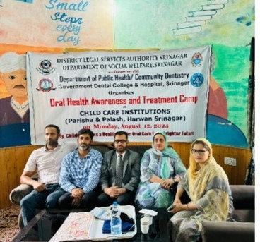 DLSA Sgr organizes oral health awareness & treatment camp at Harwan