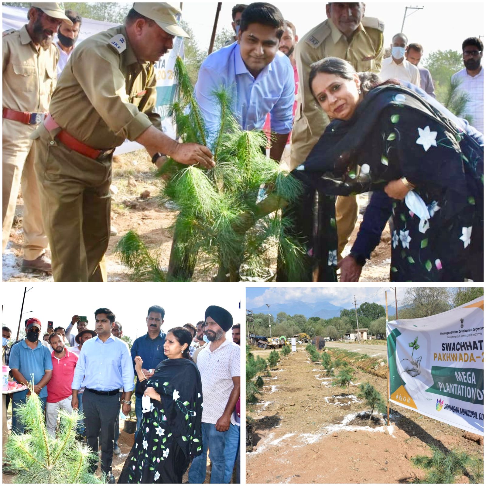 Swachhata Pakhwada Campaign: Commr Secy H&UDD Kicks Off Mega Plantation Drive around Municipal Landfill Site Achan