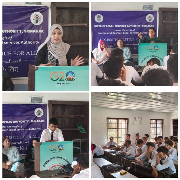 DLSA Srinagar organizes event to observe ‘International Youth Day’ at GBHSS Hazratbal