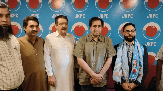 Sajad Lone welcomes prominent academician Dr. Mudasir Akbar Shah into PC