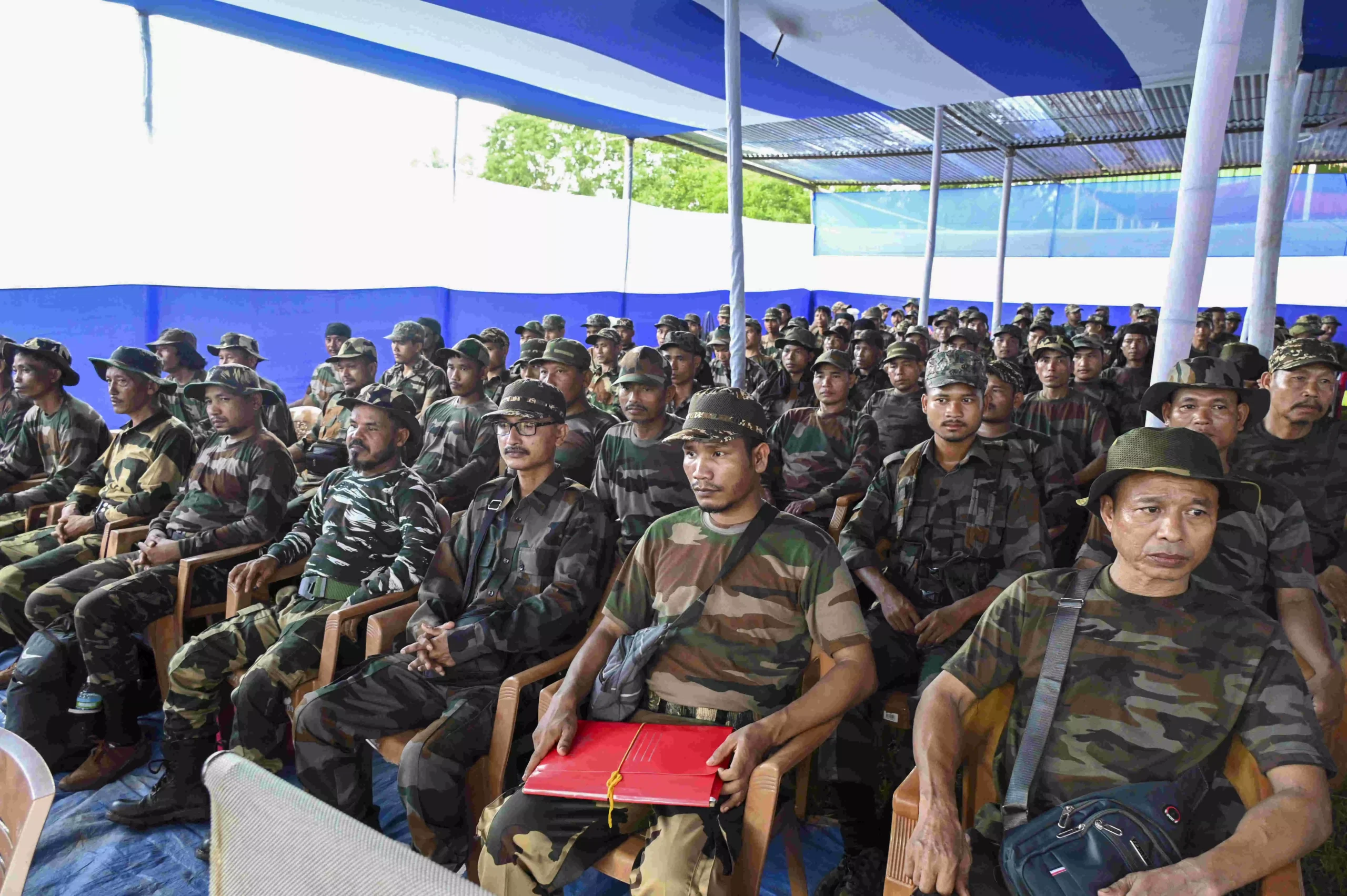 500 militants lay down arms before Tripura CM Manik Saha