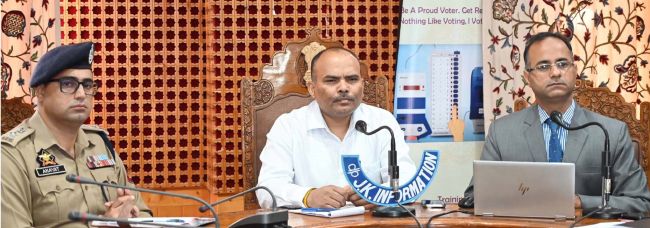 Chief Electoral Officer reviews election preparedness in Shopian