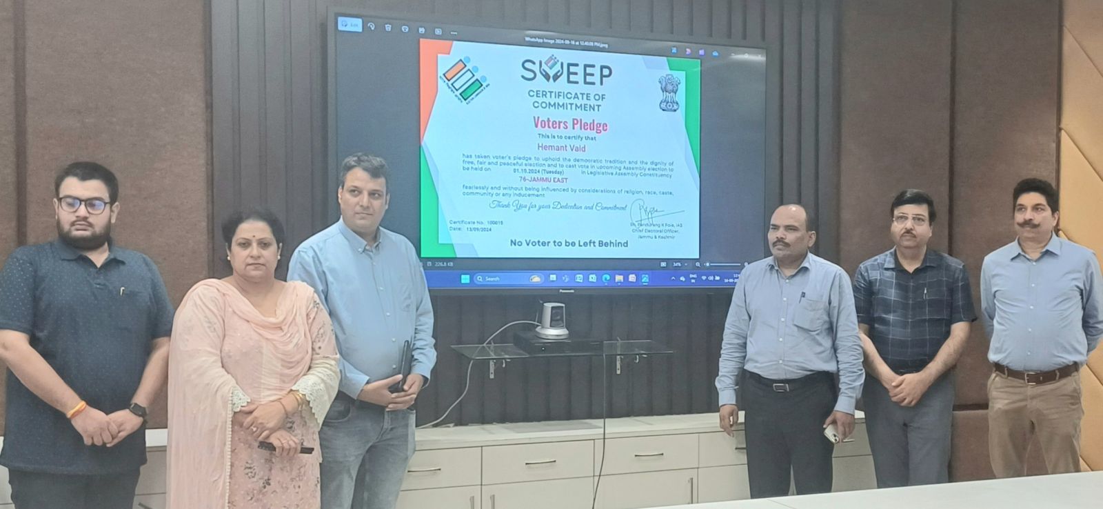 CEO launches Voters’ Pledge campaign under SVEEP