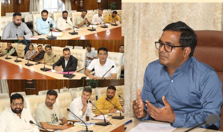 General Observer for Habbakadal, Lal Chowk ACs interacts with representatives of Political Parties, Candidates