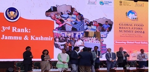 J&K secures 3rd rank in Food Safety Index 2023-24