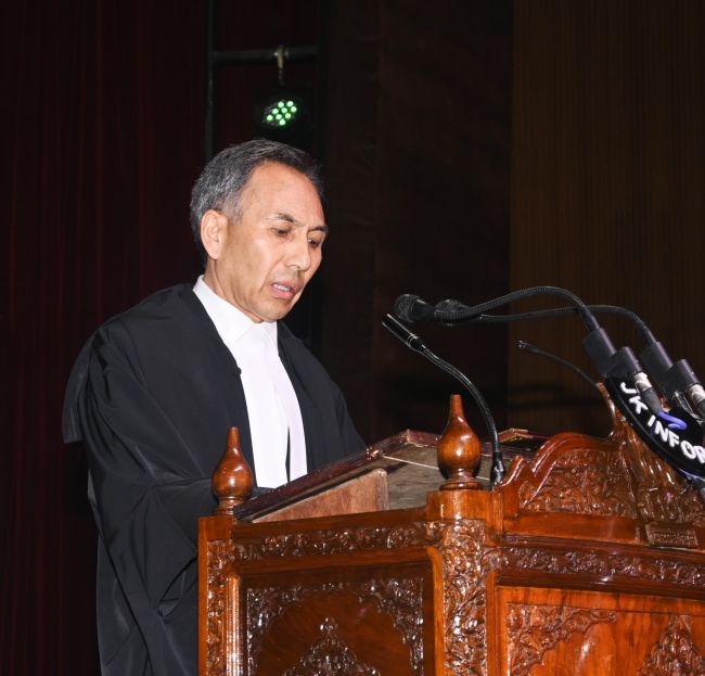 Justice Rabstan sworn in as CJ, J&K&L HC
