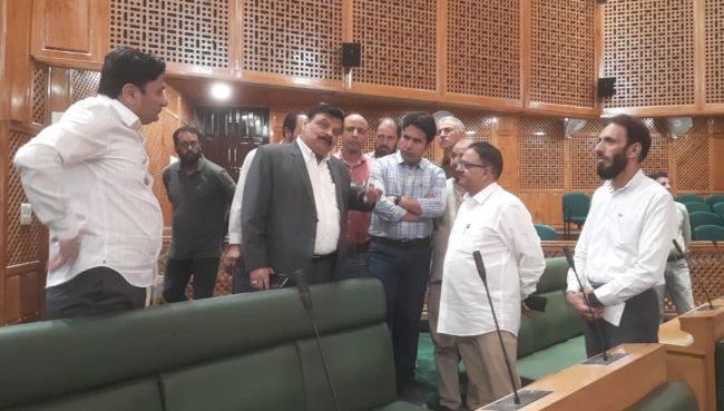 Alok Kumar inspects Assembly Complex in Srinagar