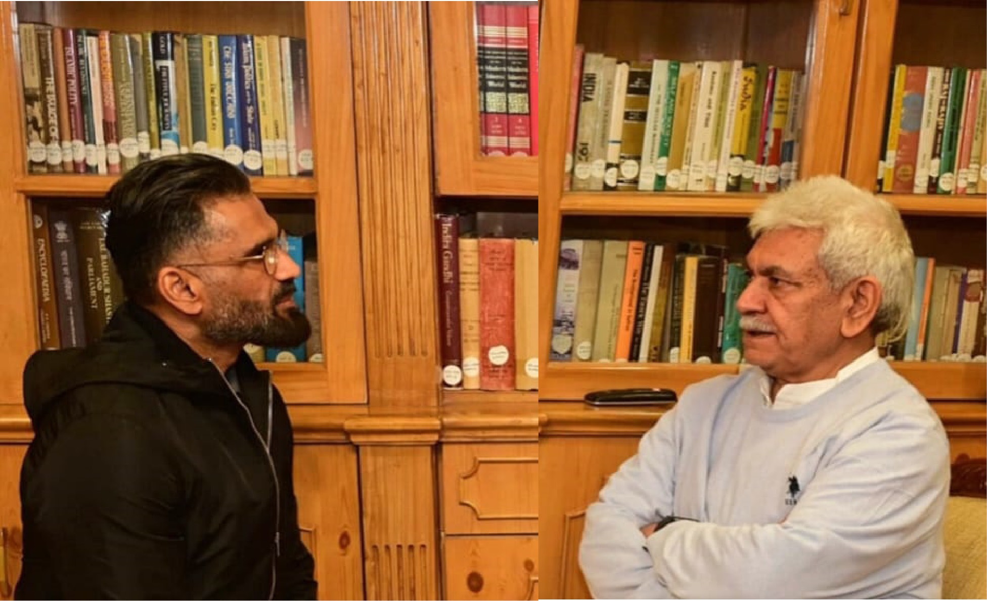 Delegation of J&K Women Lawyers, Actor Suniel Shetty call on LG