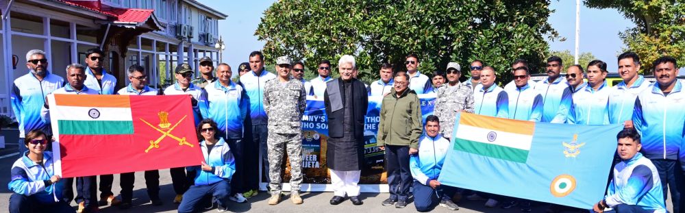 LG flags off IAF-UWM car rally; praises Air Force for valour, courage & sacrifice