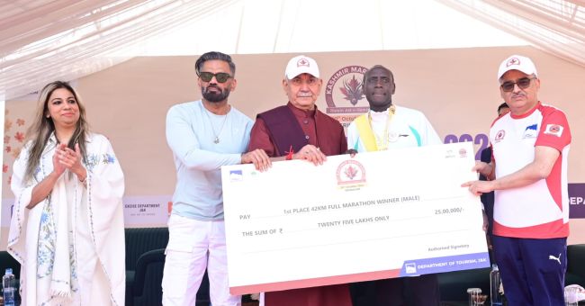 Sher Singh, Tamsi Singh run away with titles in inaugural Kashmir Marathon