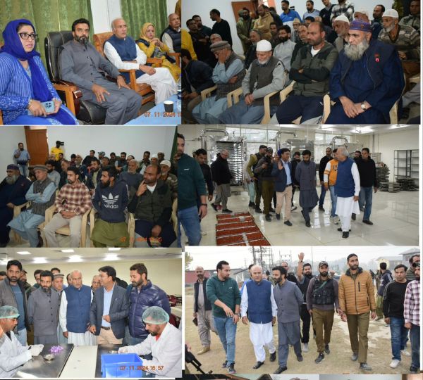 MP Aga Ruhullah, MLA Pampore Hasnain Masoodi visit SDH Pampore, Spice Park Dusoo