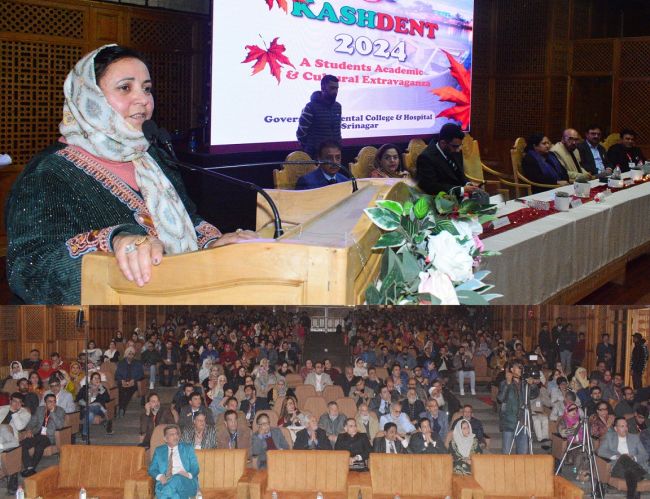 Sakina Masood commends Govt Dental College Srinagar for exceptional healthcare services