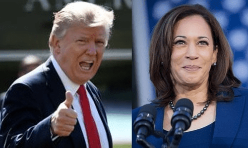 Trump and Harris rack up early wins as America awaits battleground results