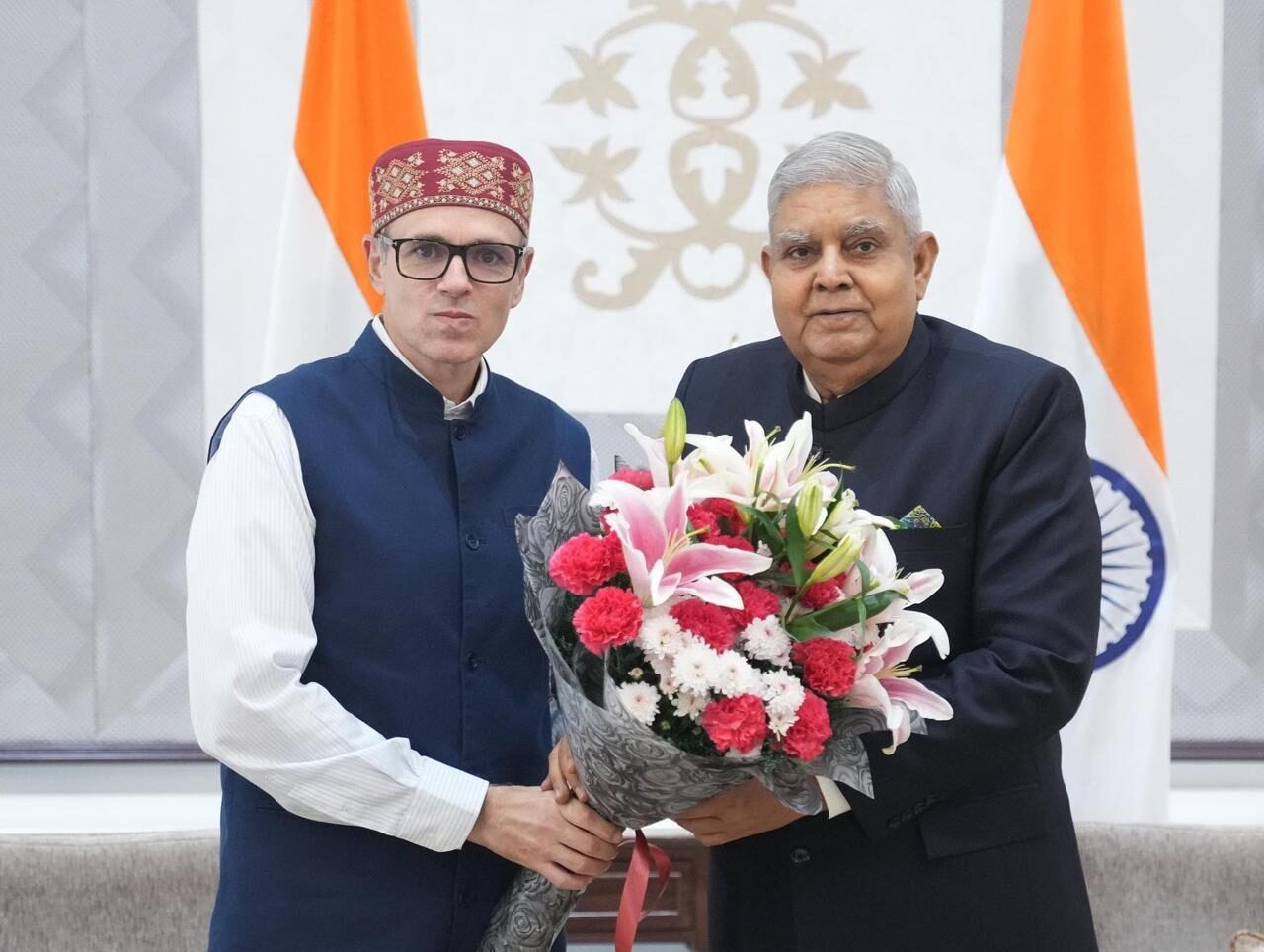 CM Abdullah calls on VP Dhankhar
