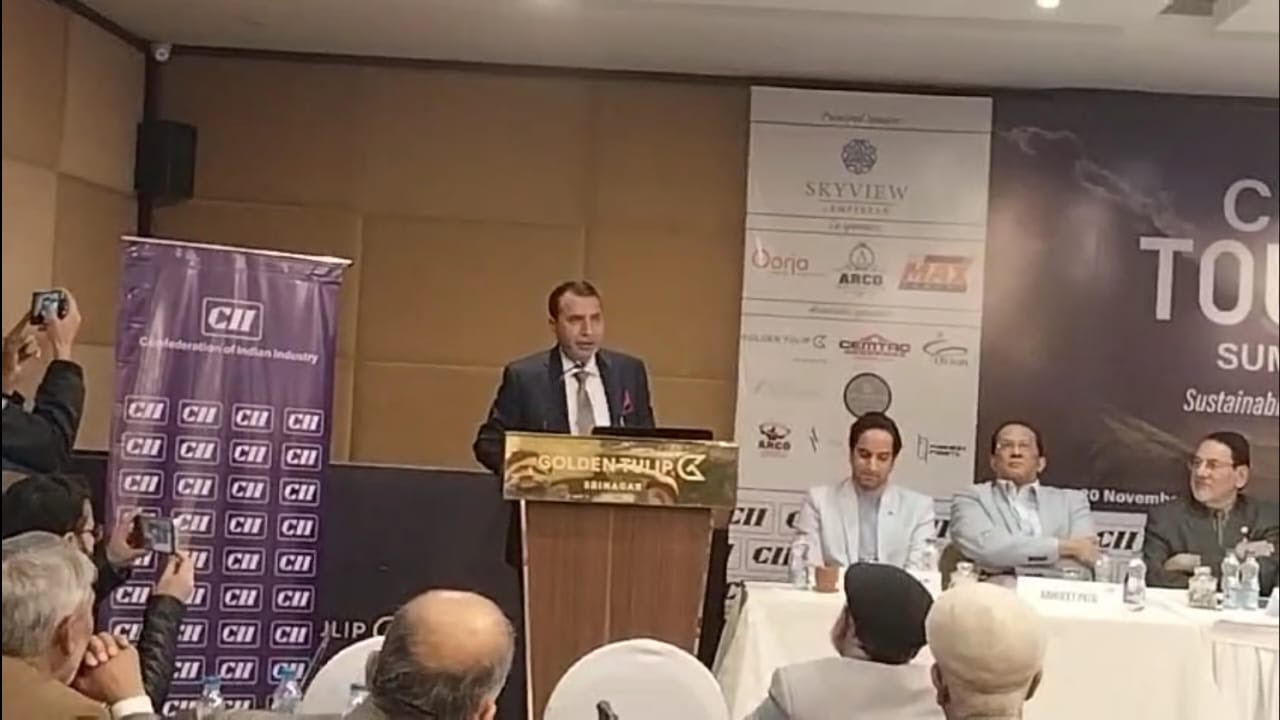 MLA Gulmarg, Farooq Ahmad Shah, participates in JK Tourism Summit 2024