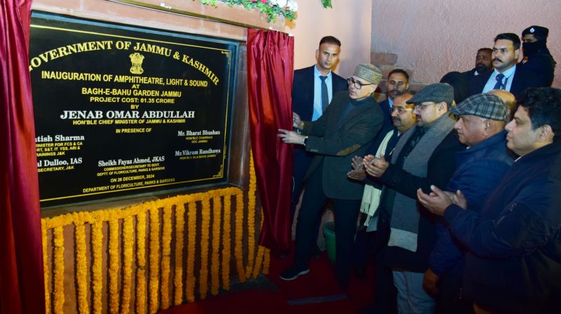 CM Omar inaugurates Amphitheater, Light & Sound at Bagh-e-Bahu