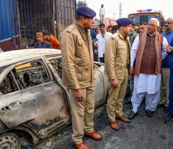 7 dead, over 35 injured in fire after gas tanker collides with other vehicles on Jaipur highway