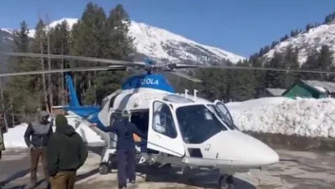 Heli service to Kashmir’s snowbound border areas soon, trail run conducted in Gurez
