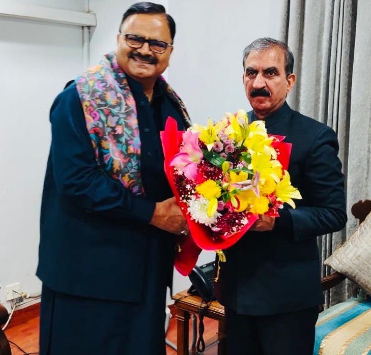 Javed Rana calls on Union Forest Minister, HP Chief Minister